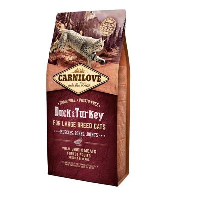 CARNILOVE Duck&Turkey Large Breed - droog kattenvoer - 6kg