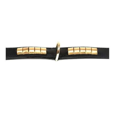 Hondenhalsband Gloria Duna Zwart Gouden (60 cm) (60 x 2.5 cm)