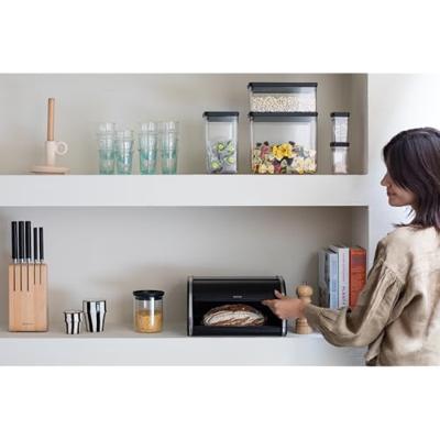 Brabantia broodtrommel met schuifdeksel matt black