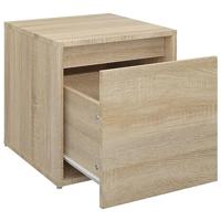 VidaXL Opbergbox met lade 40,5x40x40 cm bewerkt hout sonoma eikenkleur - thumbnail
