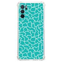 OPPO A16 | A16s | A54s Back Cover Cracks Blue - thumbnail