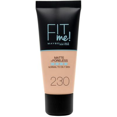 Maybelline Fit Me Matte + Poreless Foundation - 230 Natural Buff - Medium Dekkende Foundation met Matte Finish voor de Normale tot Vette Huid - 30 ml