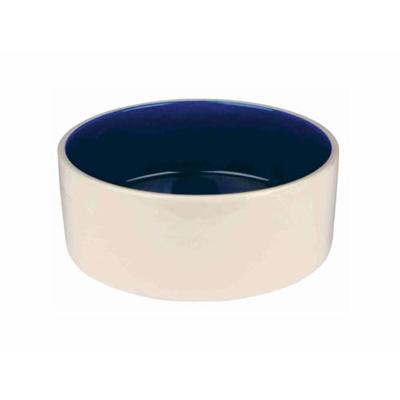 TRIXIE VOERBAK KERAMIEK CRÈME / BLAUW 22X22 CM 2,3 LTR TRIXIE VOERBAK KERAMIEK CRÈME / BLAUW 22X22 CM 2,3 LTR