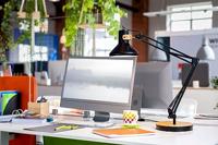 Bureaulamp unilux baya led bamboe zwart - thumbnail