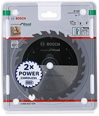 Bosch Accessoires Cirkelzaagblad ACCU Standard for Wood 140x12.7x1.5/1.0x24T - 2608837670 Bosch Accessoires Cirkelzaagblad ACCU Standard for Wood 140x12.7x1.5/1.0x24T - 2608837670
