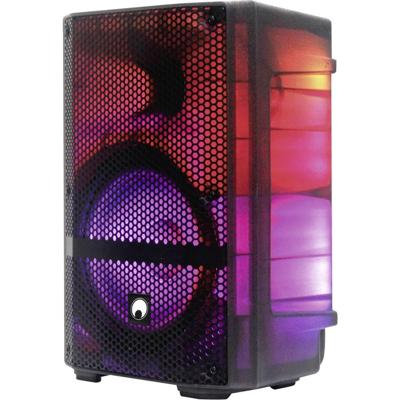 Omnitronic MSE-8+ mobiele party speaker met accu, LED-effecten en microfoon