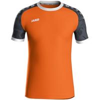JAKO 4224 Shirt Iconic Km - Fluo Oranje/Zwart - XXL - thumbnail
