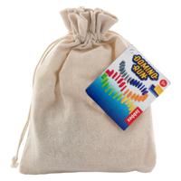 Grafix Dominostenen in katoenen tasje - thumbnail