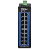 TRENDnet 16-poorts industriële Gigabit L2 beheerde DIN-railschakelaar, 16 x Gigabit-poorten, brede temperatuurlaag 2-schakelaar, 32 Gbps schakelcapaciteit, zwart, TI-G160i-M - thumbnail