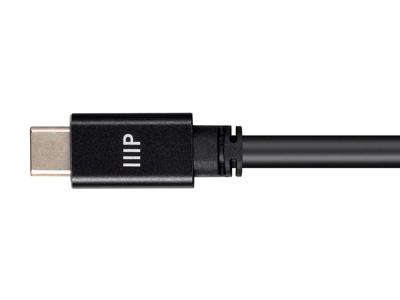 Monoprice USB C 3.2 Gen2 kabel - 1 meter (3,3 voet) - zwart | 10 Gbps, 5A, Type C, Ultra Compact, compatibel met Apple iPad/Xbox One/PS5/Switch/Android en meer