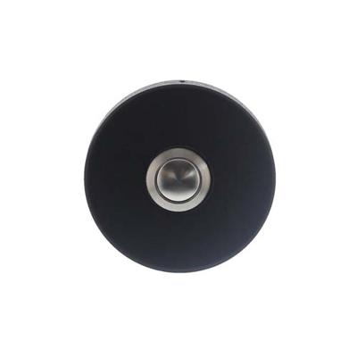 Intersteel Deurbel rond verdekt ø53x10mm - RVS/mat zwart Intersteel Deurbel rond verdekt ø53x10mm - RVS/mat zwart