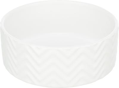 TRIXIE VOERBAK / DRINKBAK WAVE KERAMIEK WIT 13 CM 400 ML TRIXIE VOERBAK / DRINKBAK WAVE KERAMIEK WIT 13 CM 400 ML