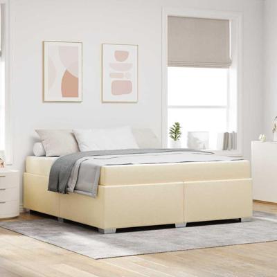 Bedframe Crème 180 x 200 cm Stof