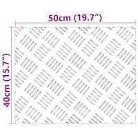 VidaXL Trap tread rechthoekig 2 pcs zilver 50 x 40 cm aluminium - thumbnail