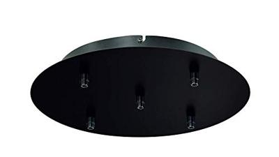 FITU vijfvoudig rozet zwart plafond FITU vijfvoudig rozet zwart plafond