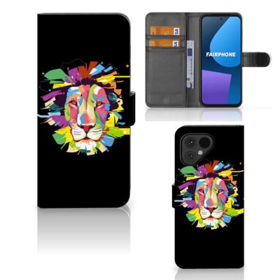 Fairphone 5 Leuk Hoesje Lion Color Fairphone 5 Leuk Hoesje Lion Color