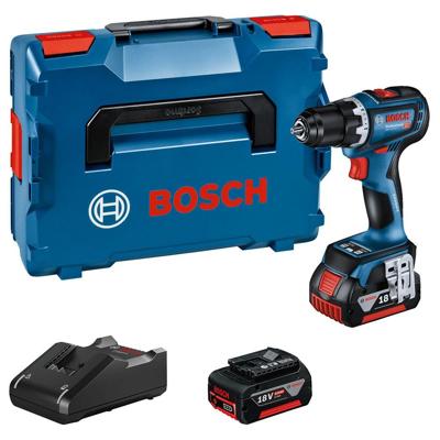Bosch Blauw GSR 18V-90 C | Accuschroefboormachine in L-Boxx 136 | (2x 4,0 AH accu + lader) - 06019K6003 Bosch Blauw GSR 18V-90 C | Accuschroefboormachine in L-Boxx 136 | (2x 4,0 AH accu + lader) - 06019K6003