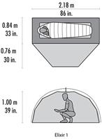 MSR Koepeltent Elixir 1 Gray - thumbnail