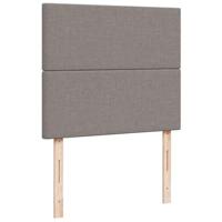 Boxspring met matras stof taupe 120x190 cm - thumbnail