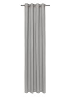 HEMA Kant en klaar gordijn met ringen grijs (grijs) - thumbnail