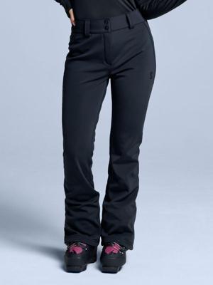 Poederbaas Skibroek Dames Stretch Softshell Zwart-XS