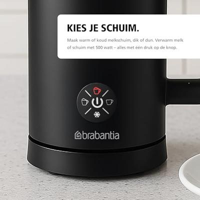 Brabantia BBEK1048 Melkopschuimer Zwart