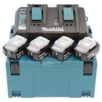 Makita Accessoires 18V Li-Ion accu starterset 197626-8 (4x BL1850B 5.0Ah) + duolader DC18RD in Mbox - 197626-8 - thumbnail