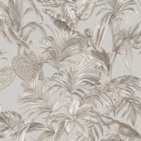 Dutch Wallcoverings Behang Embellish Bird Of Paradise Grey De120011 - thumbnail