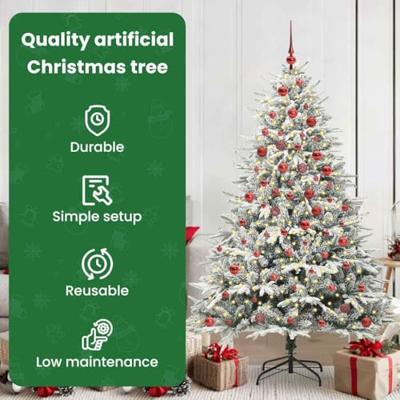 VidaXL Artificial pre-lit kerstboom met ballenset groen 180 cm VidaXL Artificial pre-lit kerstboom met ballenset groen 180 cm