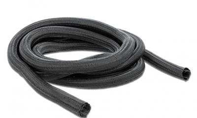 Delock 18853 Gevlochten hoes zelfsluitend 2 m x 13 mm zwart
