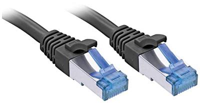 LINDY 47421 RJ45 Netwerkkabel, patchkabel CAT 6A S/FTP 25.00 m Zwart 1 stuk(s)