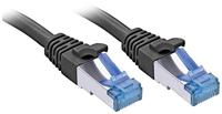 LINDY 47421 RJ45 Netwerkkabel, patchkabel CAT 6A S/FTP 25.00 m Zwart 1 stuk(s) - thumbnail