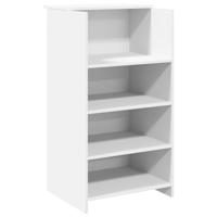 Receptiebalie 55x50x103,5 cm bewerkt hout wit - thumbnail