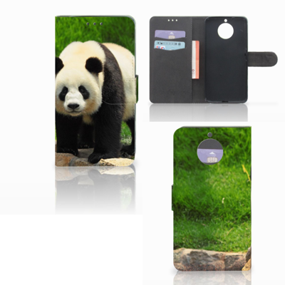 Motorola Moto G5S Plus Telefoonhoesje met Pasjes Panda