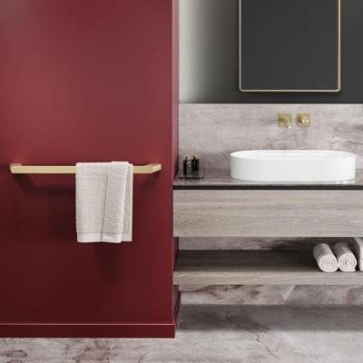 Handdoekrek Geesa Shift 65 cm Geborsteld Goud