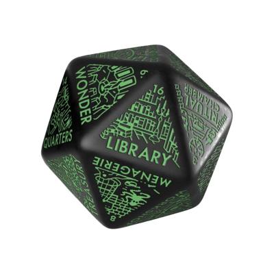 Viridian Jumbo Dice Dungeon Room Generator D20 Black