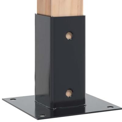 Spokkels vierkant 4 st 71x71 mm gepoedercoat staal antraciet Spokkels vierkant 4 st 71x71 mm gepoedercoat staal antraciet