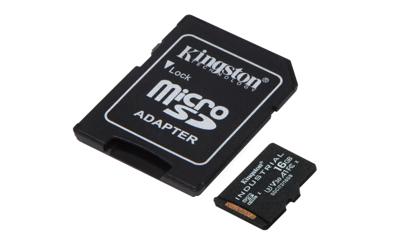 Kingston Technology 16GB microSDHC Industrial C10 A1 pSLC-kaart + SD-adapter