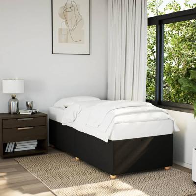 Bedframe zonder matras 90x190 cm stof zwart