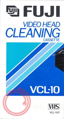 Fuji VHS video head cleaning cassette Fuji VHS video head cleaning cassette