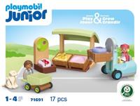Playmobil 71691 Junior Biologische Marktkraam en Heftruck - thumbnail