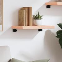 Wandschap 40x30x(2-4) cm onbehandeld massief eikenhout - thumbnail