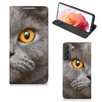 Smartphone hoesje Samsung Galaxy S21 Britse Korthaar - thumbnail