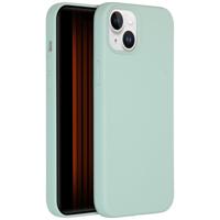 Accezz Liquid Silicone Backcover met MagSafe iPhone 15 Plus Telefoonhoesje Blauw - thumbnail