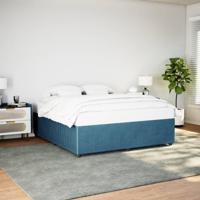 Bedframe fluweel blauw 180x200 cm - thumbnail