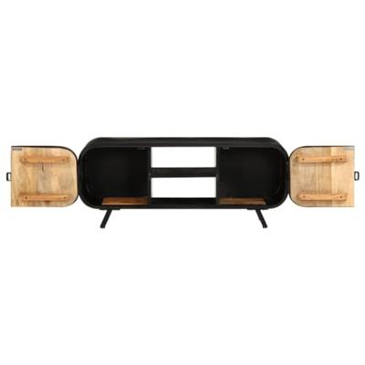 Tv-meubel 110x30x45 cm ruw mangohout