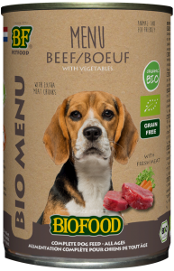 BF Petfood Biofood Organic Bio Menu rund natvoer hond (400 g) 12 x 400 g