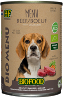 BF Petfood Biofood Organic Bio Menu rund natvoer hond (400 g) 12 x 400 g - thumbnail
