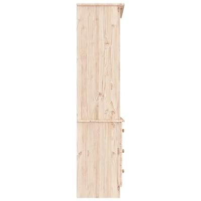 Boekenkast met lades ALTA 60x35x142 cm massief grenenhout