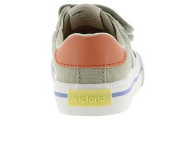 Kindersneakers van gekleurd canvas Tribu Tiras Lona VICTORIA® kaki
